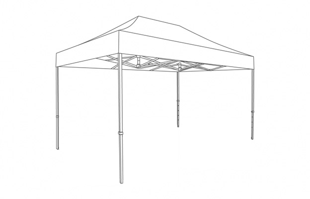 Мобильный тент 2*3 м Profi от производителя Ecofog Tent. Цена от производителя