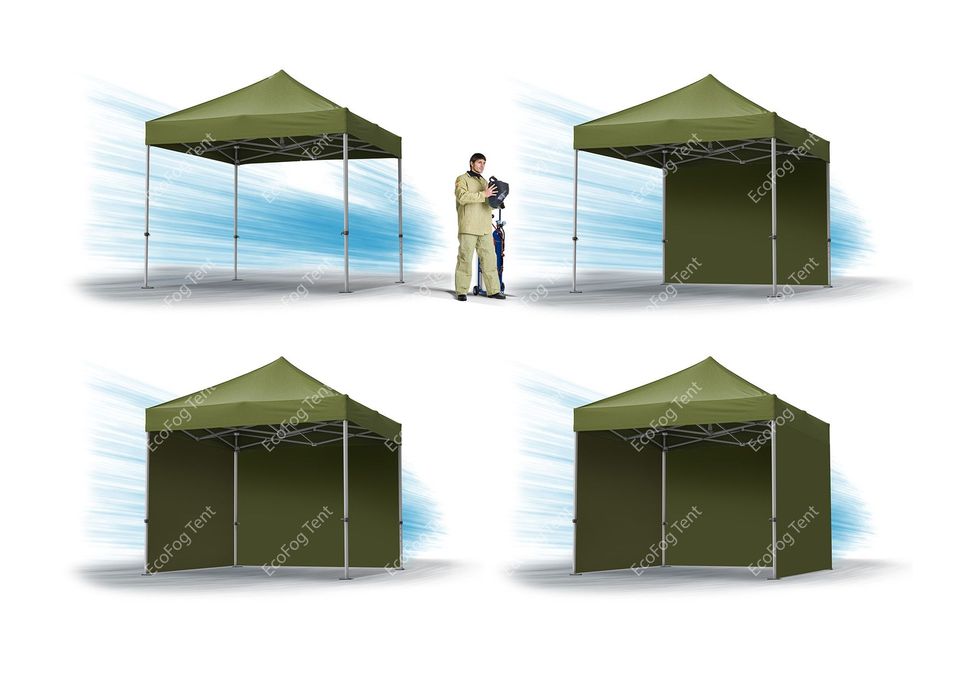 Палатка сварщика 2.4х2.4 Брезент Водостойкая от производителя Ecofog Tent. Цена от производителя