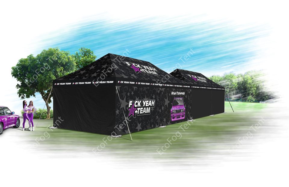 Шатер гоночной команды 4х8 от производителя Ecofog Tent. Цена от производителя