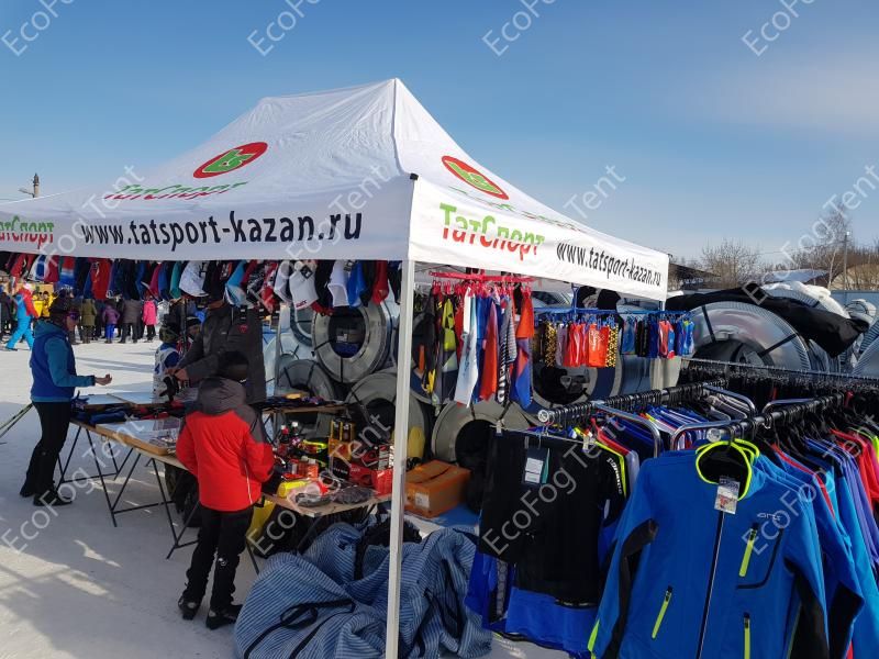 Торговая палатка 3*4.5 м брендированная от производителя Ecofog Tent. Цена от производителя